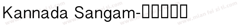 Kannada Sangam字体转换